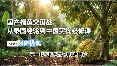 第一节：榴莲突围战：选址决策指南，告别赌运气，用硬指标圈定&ldquo;优生，课程：《国产榴莲突围战：从泰国经验到中国实操的8堂必修课（高阶实战版）》